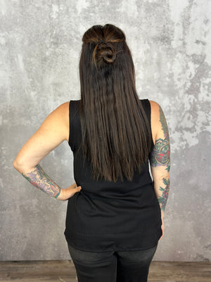 The MicroRibbed Tank - Black (Small - 3X)