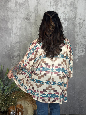 Aztec Mesh Cardigan