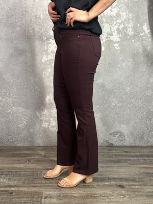 Hyperstretch Relaxed BootCut Pant - Dark Berry (Small - XL) - FINAL SALE