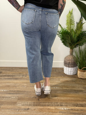 Judy Blue Wide Leg Distressed Crops (sizes 0/24-20W) Bestseller