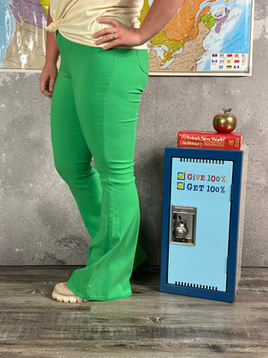 Disco Stretch Flare - Green - FINAL SALE