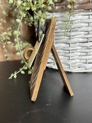 Textured Half Round Chunky Gold Earring