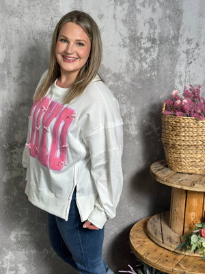 XOXO Bow Sweatshirt