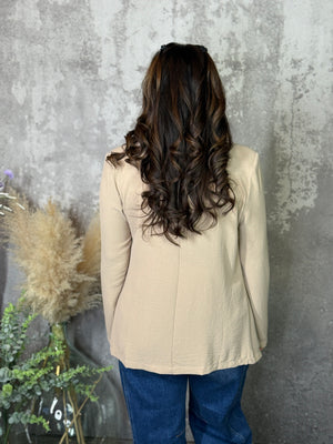 Lightweight Taupe Blazer Overlay