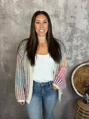 Pastel Knit Cardigan (Small - 3X)