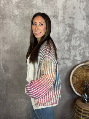 Pastel Knit Cardigan (Small - 3X)