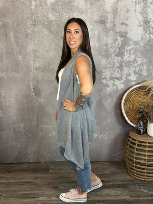 Knit Vest - Grey (Small - 3X)