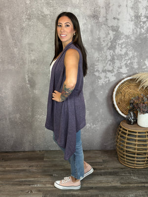 Knit Vest - Violet (Small - 3X)