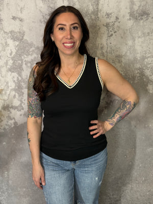 The Hailey Tank - Black (Small - 3X)