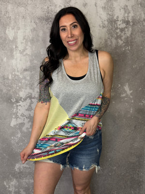 Yellow Aztec Tank