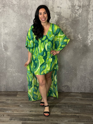 The Cascade Dress - Green Godess