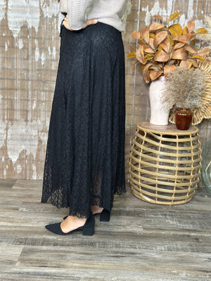 Black Lace Skirt