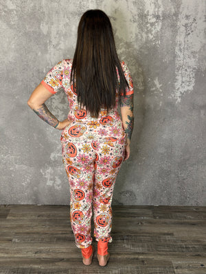 Buttery Shirley Lounge Sets - Jack O Lantern - (Small - 3X) FINAL SALE