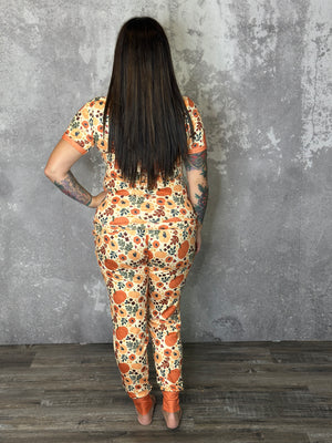 Buttery Shirley Lounge Sets - Fall Pumpkin - (Small - 3X)