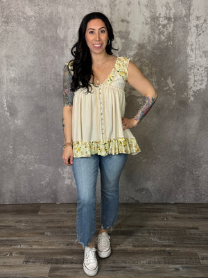 Taupe Boho Style Tank