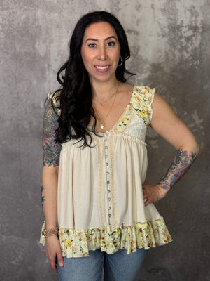 Taupe Boho Style Tank