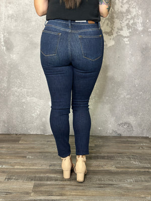 Judy Blue Dark Wash Sara Skinny Jean (sizes 24-24W) - BESTSELLER
