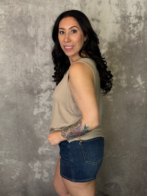 The Tori Tank - Taupe (Small - 3X)