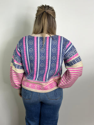 Blue/Pink Mix Sweater