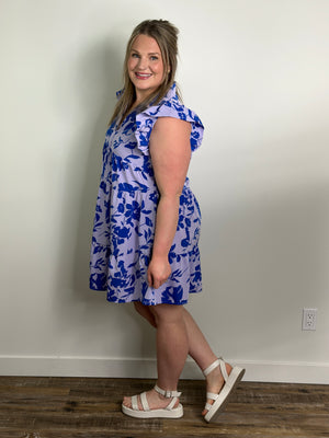 Fiona Dress - Blue