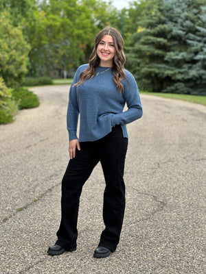 Judy Blue Straight Leg Tummy Control Black Jean (sizes 0/24-24W) - FINAL SALE