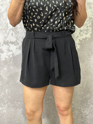 Elastic Waisted Front Tie Short  (Small - 3X)