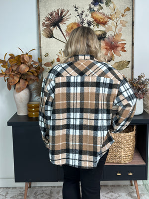 Brown Plaid Shacket - BESTSELLER