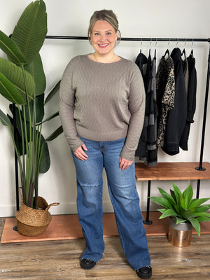 Lightweight Olive Sweater Top