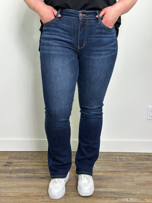 Judy Blue Dark Wash Midrise Bootcut Jeans (sizes 0/24-24W)