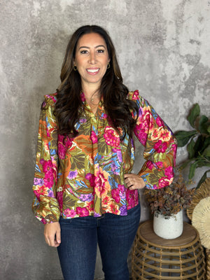 Olive Garden Blouse (Small - 3X)