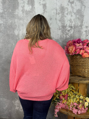 Lightweight Coral Sweater