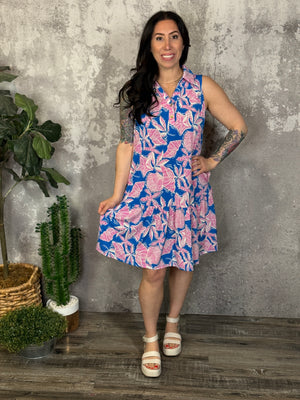 The Wrinkle Free Fairway Dress - Seaside (Small - 3X)