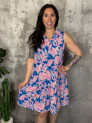 The Wrinkle Free Fairway Dress - Seaside (Small - 3X)