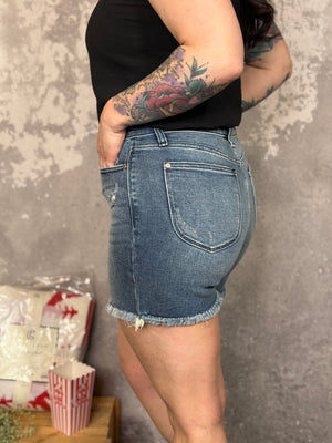 Judy Blue High Waisted V - Front Shorts (S - 3X) RESTOCK