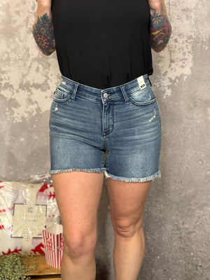 Judy Blue High Waisted V - Front Shorts (S - 3X) RESTOCK