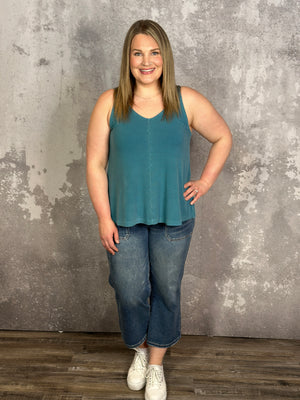 The Penny Tank - Teal - FINAL SALE