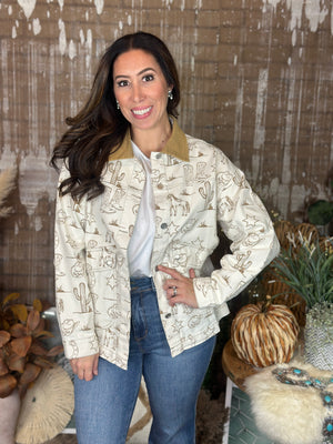 Western Graphic Chore Jacket