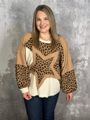 Leopard Star Sweatshirt
