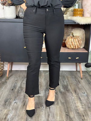 Hyperstretch Straight Leg Crop - Black (Small - 3X)