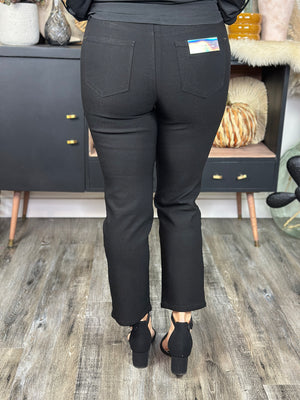 Hyperstretch Straight Leg Crop - Black (Small - 3X)