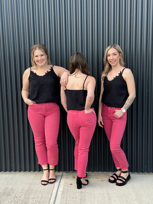 RFM Dylan Straight Leg Tummy Control Denim Crop - Sunkissed (sizes 00-24) - FINAL SALE