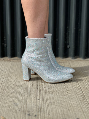 Glitter Bootie - Silver
