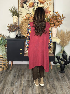 Waffle Vest - Wine (Small - 3X)