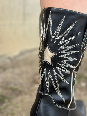 Star is Born Western Bootie - Black
