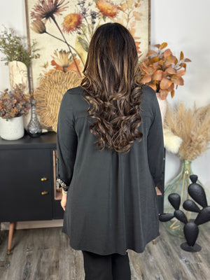 Wrinkle Free Cardigan - Black - (Small - 3X) BESTSELLER