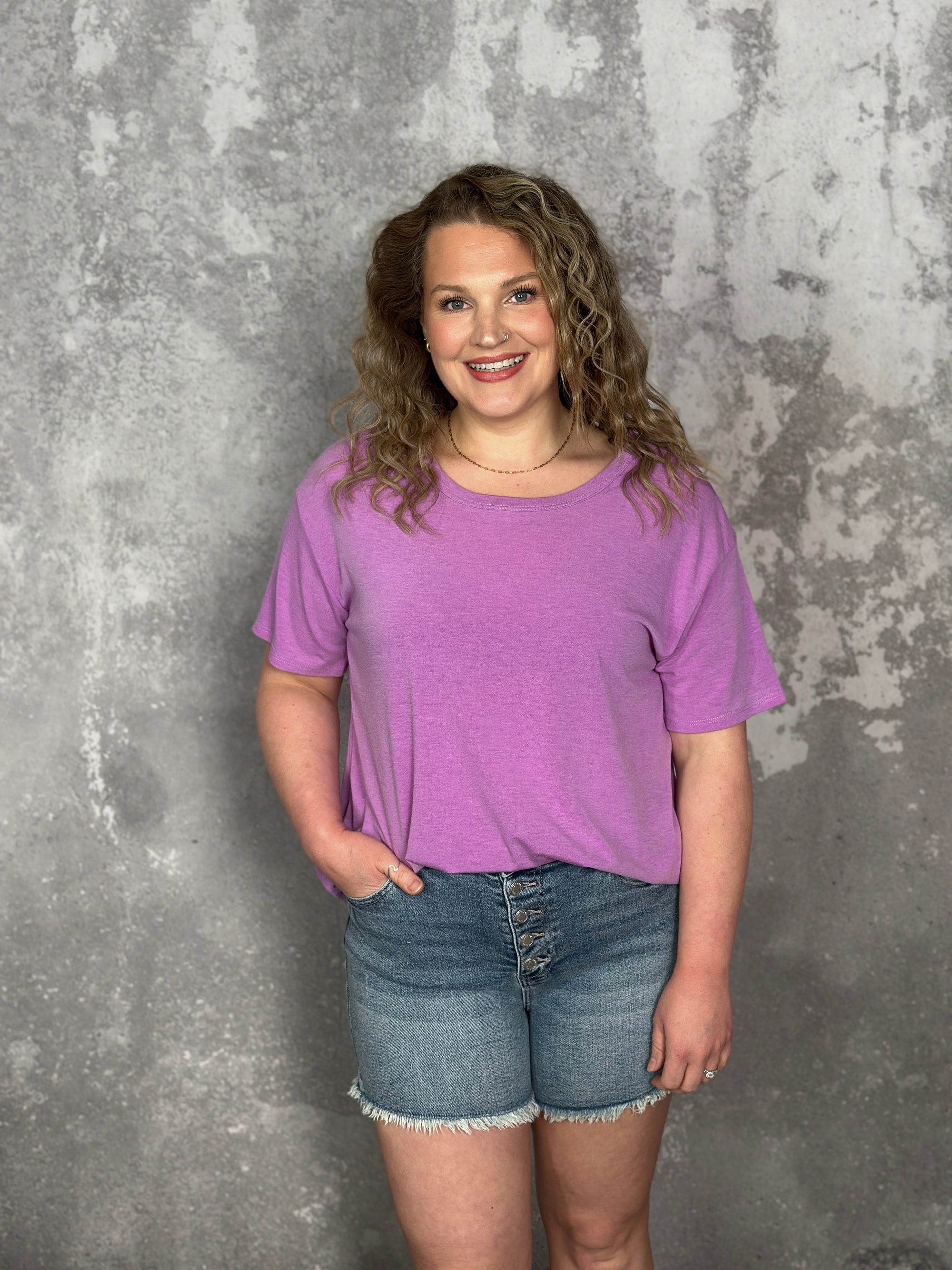 The Erica Tee - Lavender (Small - XL)