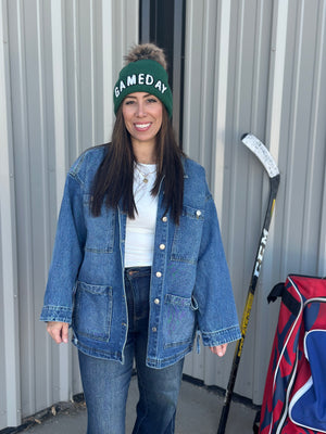 Denim Open Side Tie Jacket BESTSELLER