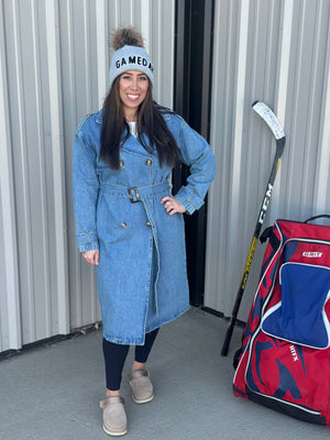 Denim Trench Jacket