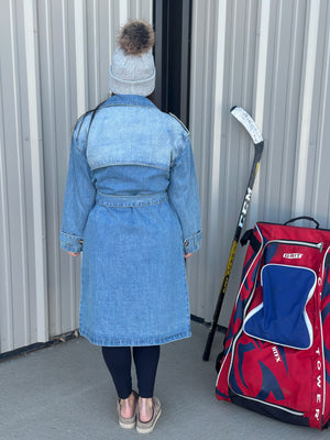Denim Trench Jacket