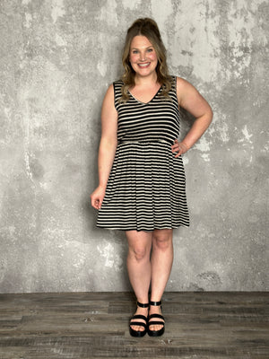 Stripe Summer Dress (Small - 3X)